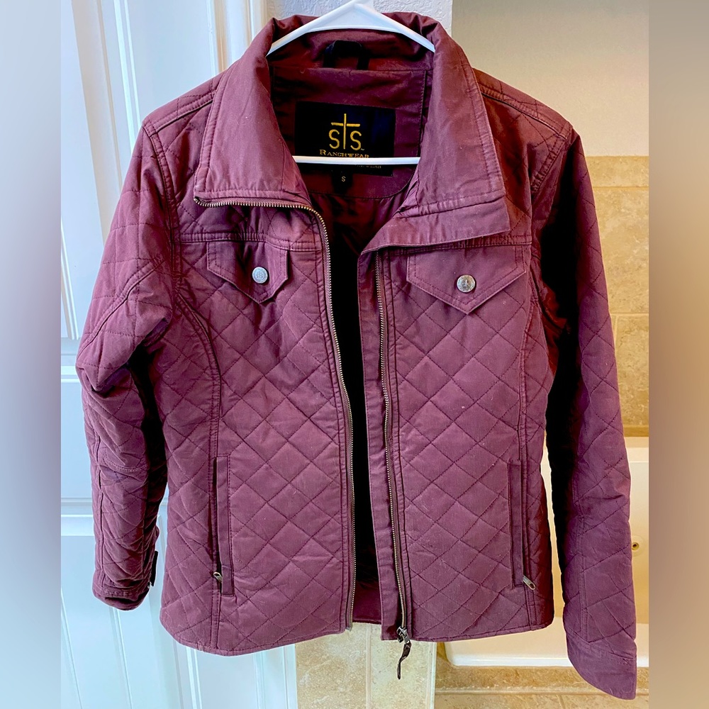 STS Ranchwear Burgundy Jacket Size Small